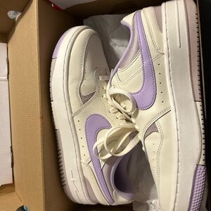 Nike Cream and Lavender Sneakers
